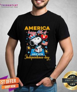 Nice Snoopy America Happy 4th Of July Snoopy Day T-Shirt