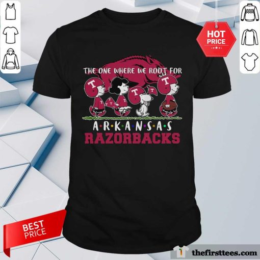 Nice Snoopy Peanuts We Root For Arkansas Razorbacks T-Shirt