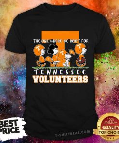 Nice Snoopy Peanuts We Root For Tennessee Volunteers T-Shirt