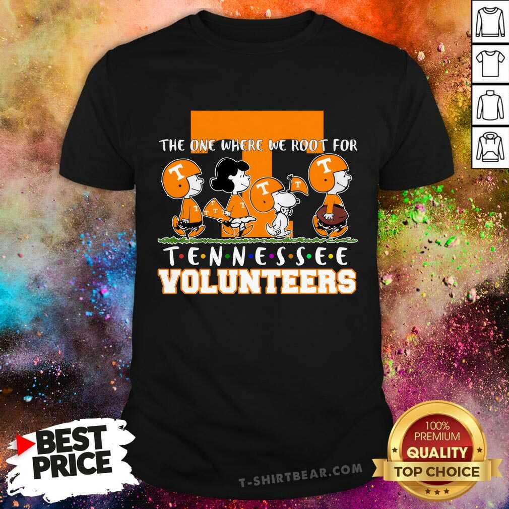 Shirt Nice Snoopy Peanuts We Root For Tennessee Volunteers T-Shirt