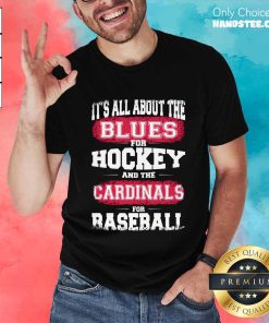 Nice The St. Louis Blues For Hockey And St. Louis Cardinals T-Shirt