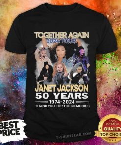 Nice Together Again 2024 Tour Janet Jackson 50 Years 1974-2024 T-Shirt