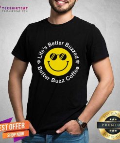 Official Better Buzz Coffee Smiley T-Shirt