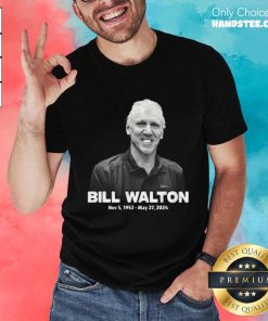 Official Bill Walton 1952-2024 Print 2 Sided T-Shirt
