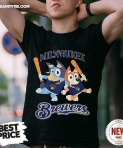 Official Bluey Heelers Milwaukee Brewers Baseball T-Shirt