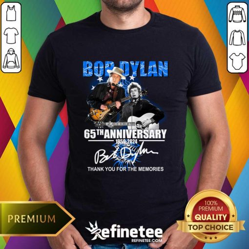 Official Bob Dylan 65th Anniversary 1959-2024 For The Memories T-Shirt