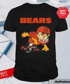 Official Chicago Bears Garfield Cat Grumpy Football 2024 T-Shirt