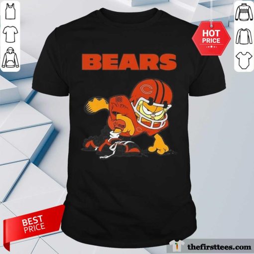 Official Chicago Bears Garfield Cat Grumpy Football 2024 T-Shirt
