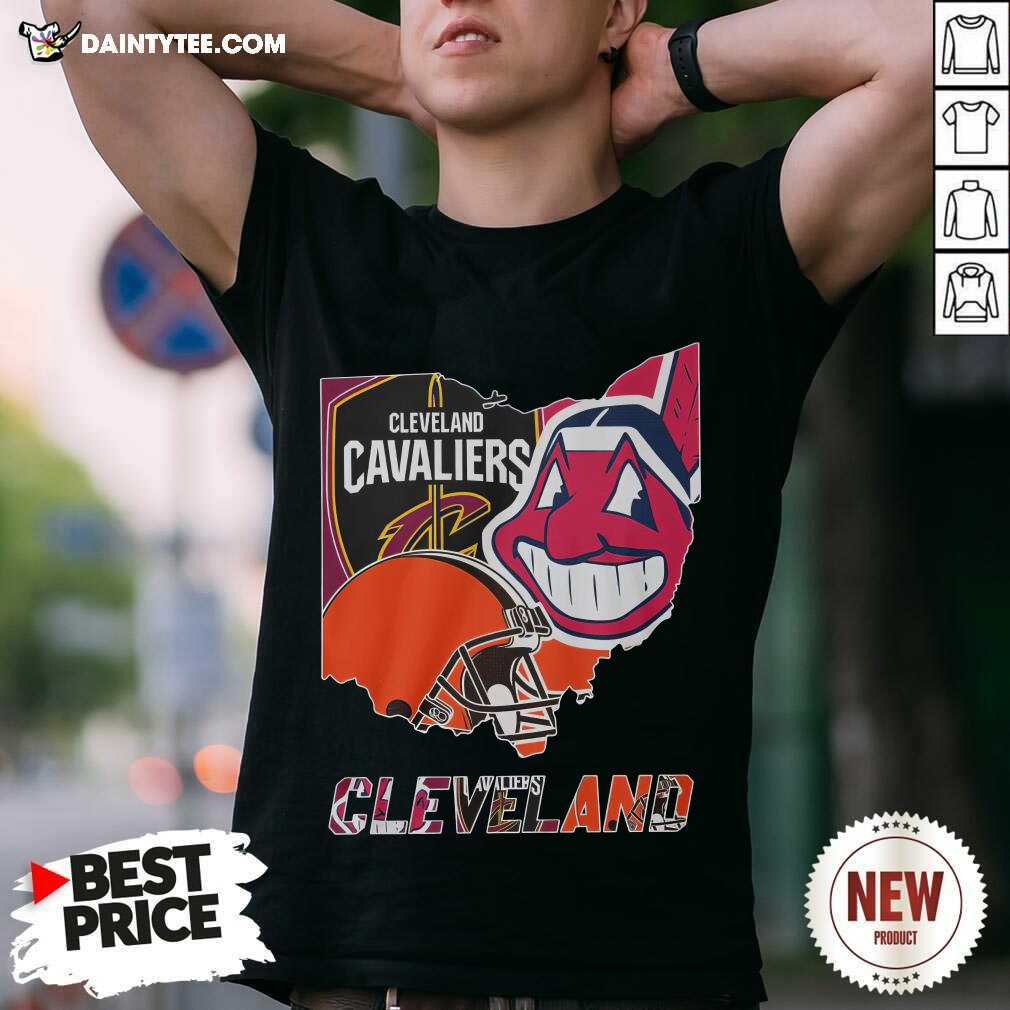 Shirt Official Cleveland Ohio Map NBA Cleveland Cavaliers T-Shirt