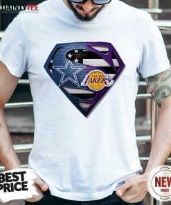 Official Dallas Cowboys And Los Angeles Lakers Superman T-Shirt