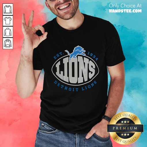 Official Detroit Lions BOSS X NFL Trap T-Shirt