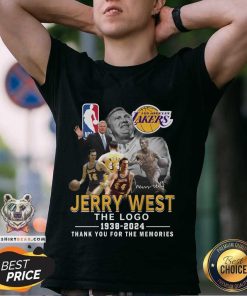 Official Los Angeles Lakers Jerry West 1938-2024 T-Shirt