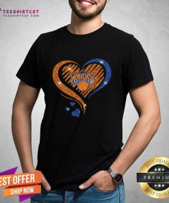 Official New York Knicks NBA Basketball True Love One Heart T-Shirt