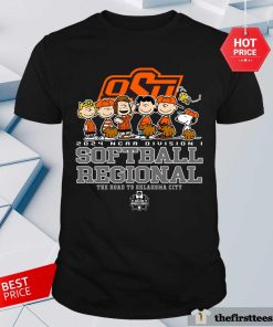 Official Peanuts 2024 NCAA Division I Oklahoma State University Logo T-Shirt