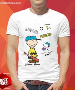 Official Peanuts Snoopy Charlie Brown Woodstock Baseball T-Shirt