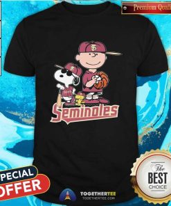 Official Snoopy And Charlie Brown Florida State Seminoles T-Shirt
