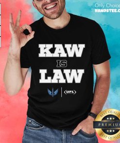 Official St. Louis Battlehawks Kaw Is The Law T-Shirt