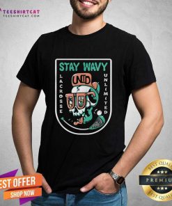 Official Stay Wavy Skull Lacrosse Unlimited T-Shirt
