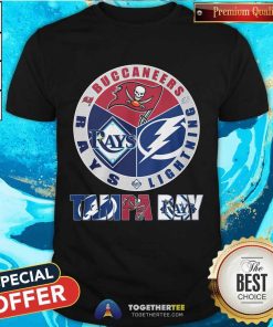 Official Tampa Bay Lightning Tampa Bay Buccaneers Tampa Bay Rays T-Shirt