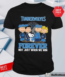 Official Timberwolves X Peanuts Forever When We Win T-Shirt