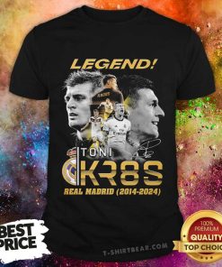 Official Toni Kroos Real Madrid Legend Los Blancos 2014-2024 T-Shirt
