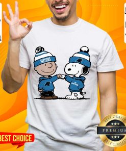 Original Charlie Brown And Snoopy Panthers Football T-Shirt