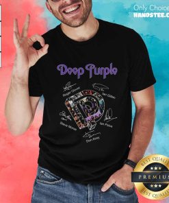 Original Deep Purple Band Logo Signature T-Shirt