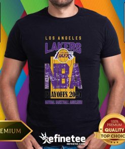 Original Los Angeles Lakers NBA Playoffs 2024 Stadium T-Shirt