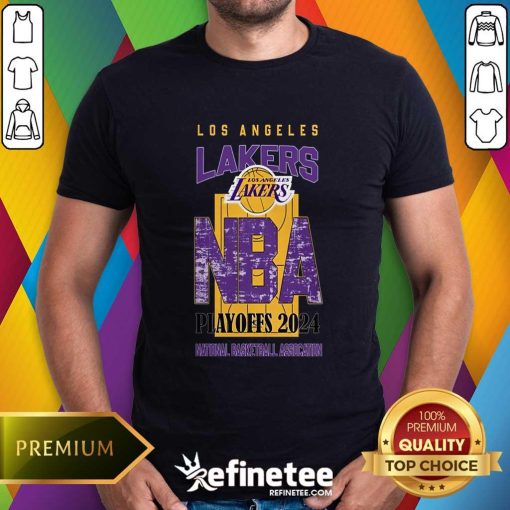 Original Los Angeles Lakers NBA Playoffs 2024 Stadium T-Shirt