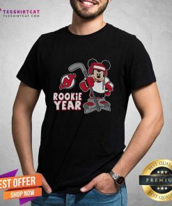 Original New Jersey Devils Mickey Disney Rookie Year T-Shirt