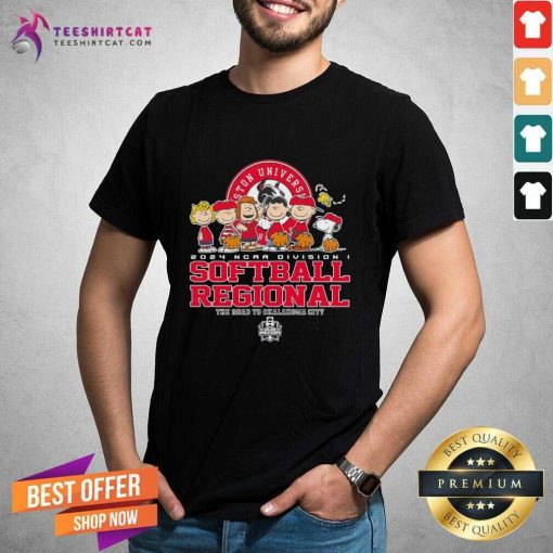 Original Peanuts 2024 NCAA Softball Regional Boston University T-Shirt