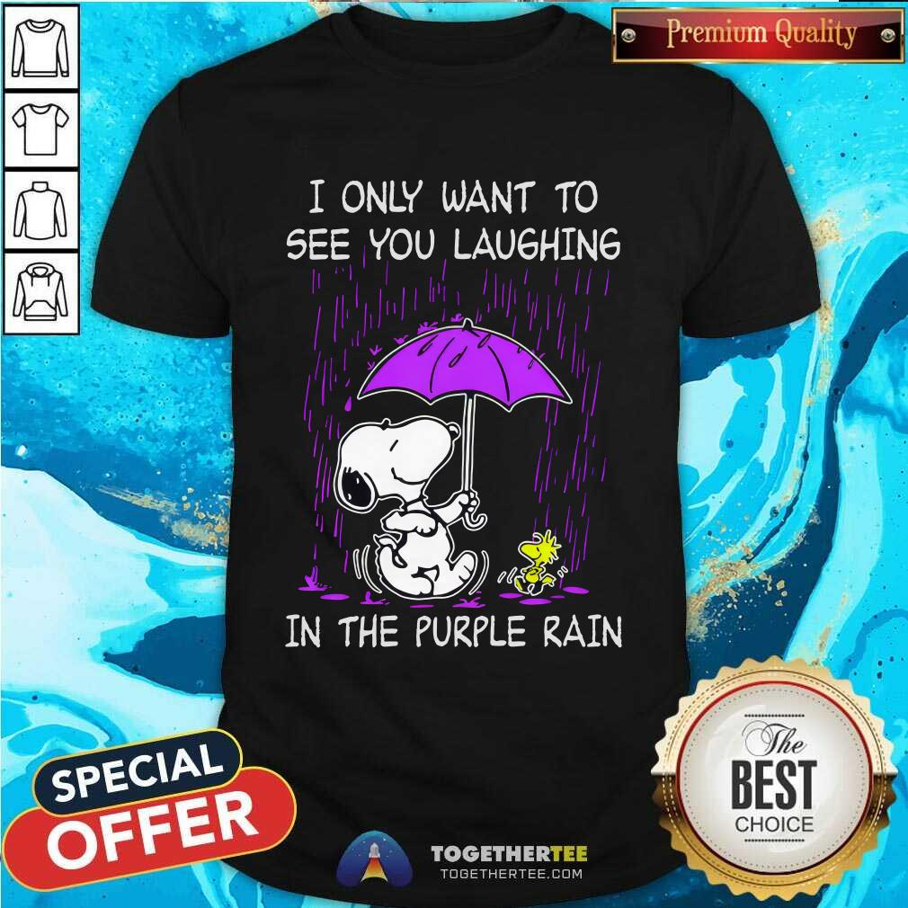 Shirt Original Snoopy I Only Want To The Purple Rain T-Shirt