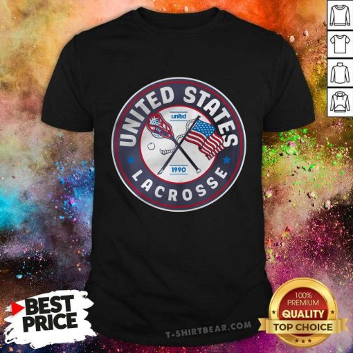 Original USA United States Lacrosse 1990 T-Shirt
