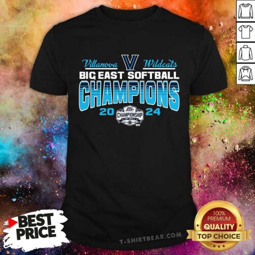 Original Villanova Wildcats 2024 Big East Softball Champs T-Shirt