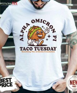 Premium Alpha Omicron Pi Taco Tuesday T-Shirt