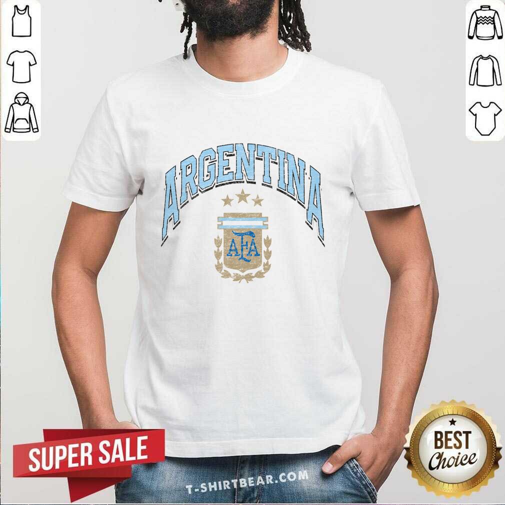 Shirt Premium Argentina National Team 1863FC Retro Wordmark T-Shirt
