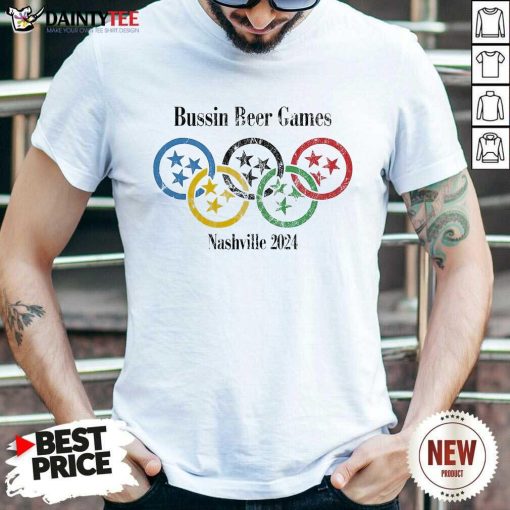 Premium Bussin Beer Games Nashville 2024 T-Shirt