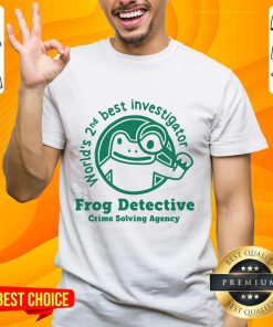 Premium Frog Detective Crime Solving Agency T-Shirt