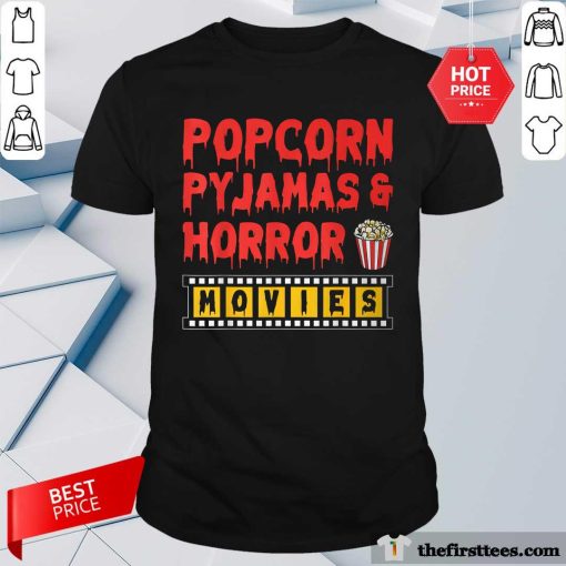 Premium Popcorn Pyjamas & Horror Movie T-Shirt