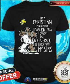 Premium Snoopy I’m Christian I Make Mistake I Mess Up T-Shirt
