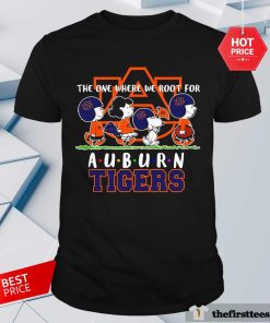 Premium Snoopy Peanuts We Root For Auburn Tiger T-Shirt