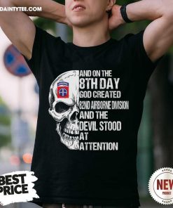 Premium The Devil Stood At Attention Skull T-Shirt