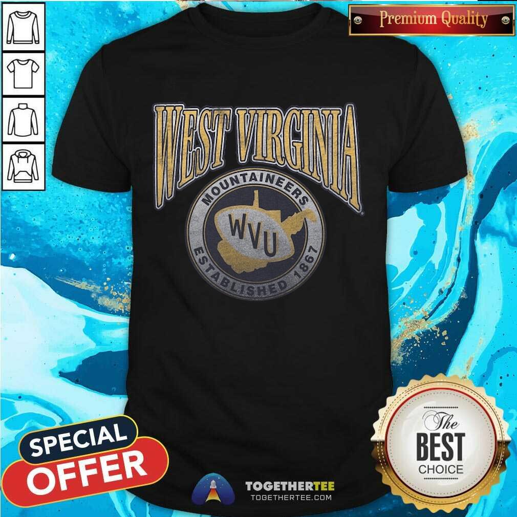 Shirt Premium West Virginia Mountaineers Established 1867 T-Shirt