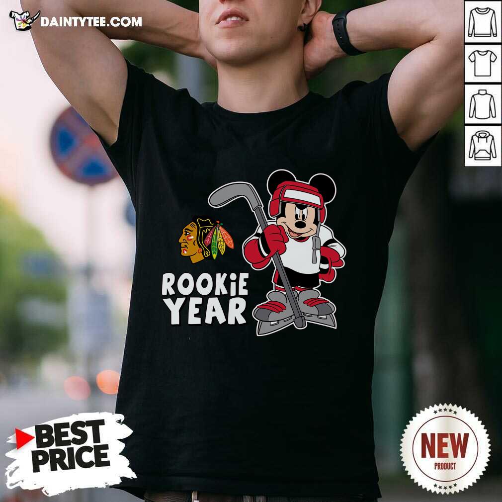 Shirt Pretty Chicago Blackhawks Mickey Disney Rookie Year T-Shirt