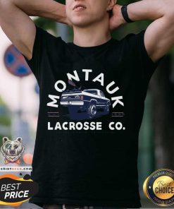 Pretty Montauk Lacrosse Pickup Truck Est 1990 T-Shirt