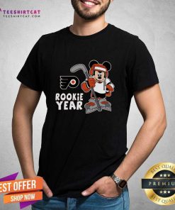 Pretty Philadelphia Flyers Mickey Disney Rookie Year T-Shirt
