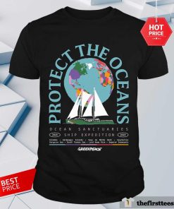 Pretty Protect The Oceans Earth Ocean Sanctuaries Ship T-Shirt