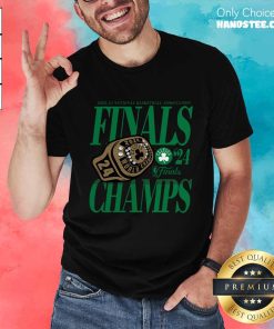 Top Boston Celtics 2024 NBA Finals Champions Ball Screen Ring T-Shirt