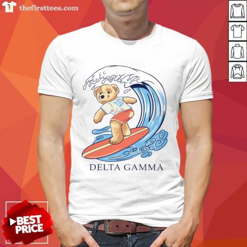 Top Polo Surf Bear Delta Gamma T-Shirt