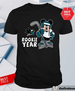 Top San Jose Sharks Mickey Disney Rookie Year T-Shirt